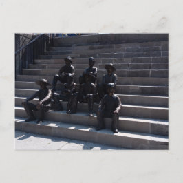 Statuen der Arbeiter des Erie-Kanals Postkarte