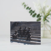 Statuen der Arbeiter des Erie-Kanals Postkarte (Stehend Vorderseite)
