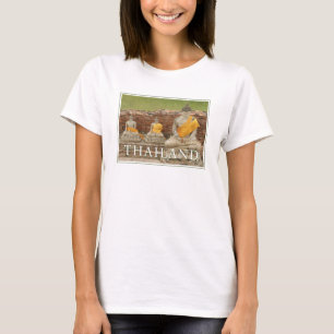 Statuen der Sitting Buddhas Ayutthaya, Thailand T-Shirt