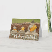Statuen der Sitting Buddhas | Happy Birthday Karte (Vorderseite)