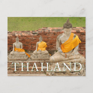 Statuen der Sitting Buddhas Happy Birthday Postkarte