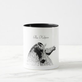 Statuen Die Kelpies Falkirk Schottland Tasse