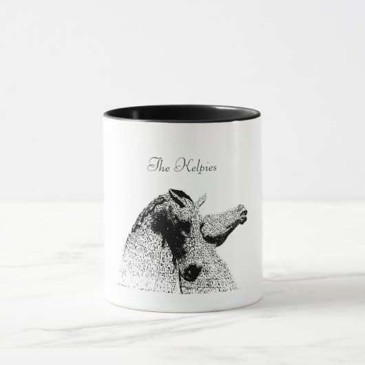 Statuen Die Kelpies Falkirk Schottland Tasse (Zentrum)