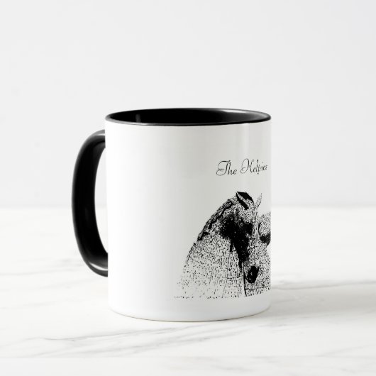 Statuen Die Kelpies Falkirk Schottland Tasse (Vorderseite Links)