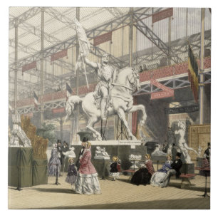 Statuen im Belgien-Abschnitt des großen Exhibi Fliese