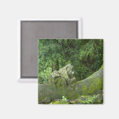 Statuen im Ubud-Affenwald Magnet (Vorderseite/Rückseite)