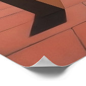 Statuen in metaphysischer Landschaft | Poster (Ecke)