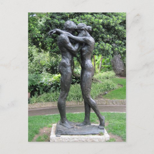 Statuen in Monaco Postkarte (Vorderseite)