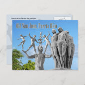 Statuen in Old San Juan, San Juan, Puerto Rico Postkarte (Vorne/Hinten)