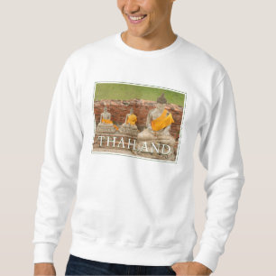 Statuen sitzender Buddhas Ayutthaya, Thailand Sweatshirt