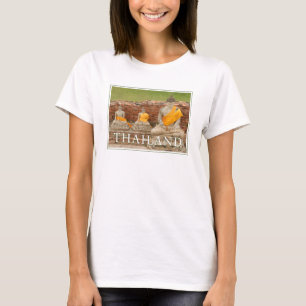 Statuen sitzender Buddhas Ayutthaya, Thailand T-Shirt