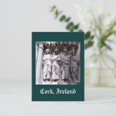 Statuen von Cork, Irland Postkarte (Stehend Vorderseite)