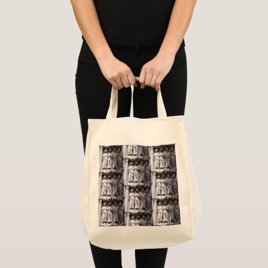 Statuen von Cork, Irland Tote Bag Tragetasche (Vorderseite (Produkt))