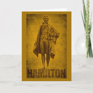 Statuenhafter Alexander-Hamilton-Entwurf Karte