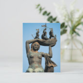 Statuenhalterschiff, Barcelona Postkarte (Stehend Vorderseite)