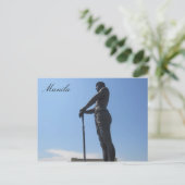 Statuenprofil Postkarte (Stehend Vorderseite)