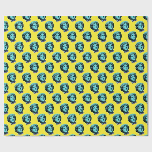 Statuenwappenpapier Geschenkpapier (Flach)