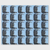 Statuenwappenpapier Geschenkpapier (Flach)
