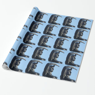 Statuenwappenpapier Geschenkpapier