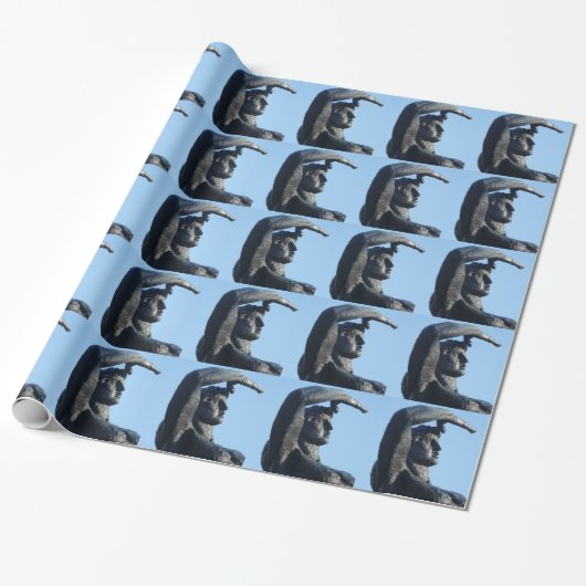Statuenwappenpapier Geschenkpapier (Ungerollt)