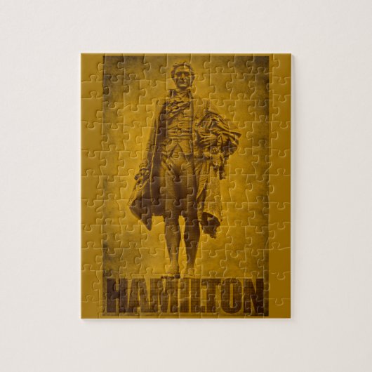 Statueske Alexander Hamilton Design Puzzle (Vertikal)