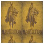 Statuesque Alexander Hamilton Design Stoff (Nahaufnahme)