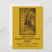 Statuesque Alexander Hamilton Einladung (Vorderseite)