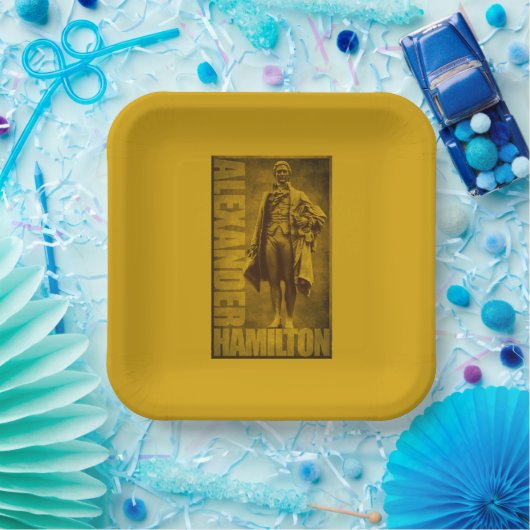 Statuesque Alexander Hamilton Pappteller (Party)
