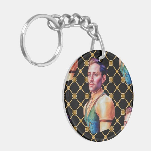 Statuesque Schlüsselanhänger (Vorderseite links)