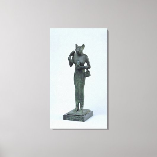 Statuette der Göttin Bastet Leinwanddruck (Vorderseite)