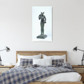 Statuette der Göttin Bastet Leinwanddruck (Insitu (Schlafzimmer))