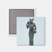 Statuette der Göttin Bastet Magnet (Vorderseite/Rückseite)