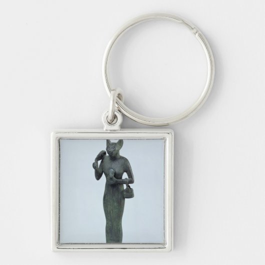 Statuette der Göttin Bastet Schlüsselanhänger (Vorne)