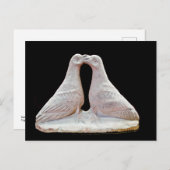 Statuette der Kissingtauben im Zyprischen Museum Postkarte (Vorne/Hinten)