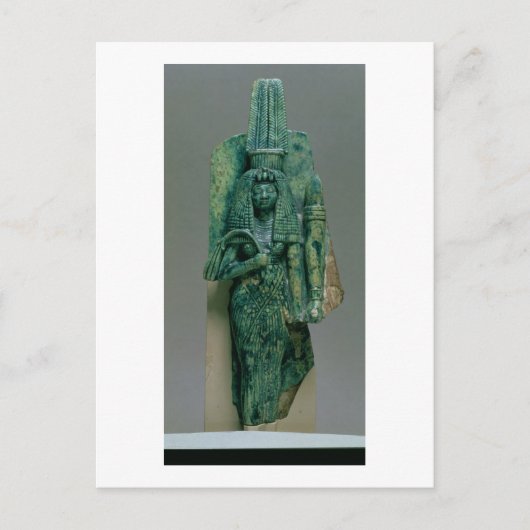 Statuette der Königin Tiye, Ehefrau Amenophis III, Postkarte (Vorderseite)