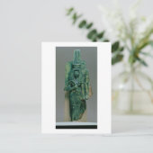 Statuette der Königin Tiye, Ehefrau Amenophis III, Postkarte (Stehend Vorderseite)