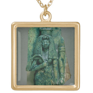 Statuette der Königin Tiye, Ehefrau von Amenophis Vergoldete Kette