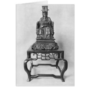 Statuette des Konfuzius als Mandarin, Qing