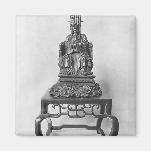 Statuette des Konfuzius als Mandarin, Qing Magnet (Vorne)