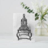 Statuette des Konfuzius als Mandarin, Qing Postkarte (Stehend Vorderseite)