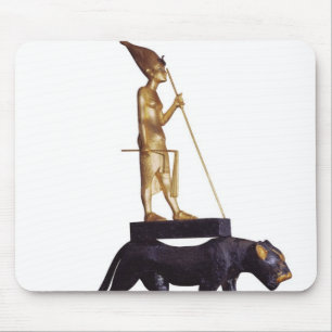 Statuette des Königs nach einem Leoparden Mousepad