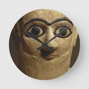 Statuette des offiziellen oder Verwalter Ebih-IL Runde Wanduhr