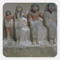 Statuette einer Familiengruppe (Pigment auf Kreide