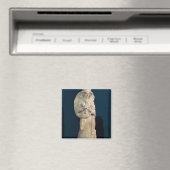 Statuette einer Frau, die eine Doppelflöte spielt Magnet (In Situ (Geschirrspüler))