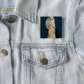 Statuette einer Frau, die eine doppelte Flöte Button (Beispiel)