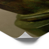 Statuette einer Katze, die die Göttin Bastet darst Poster (Ecke)