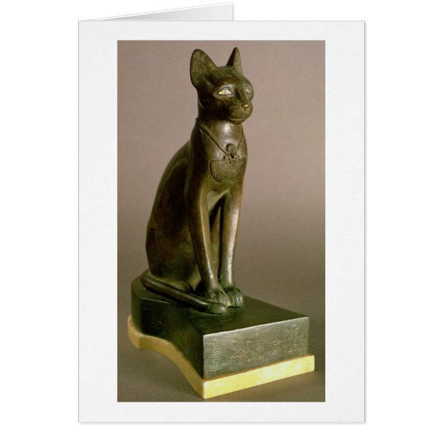 Statuette einer Katze, welche die Göttin Bastet (Vorne)