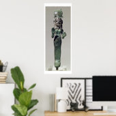 Statuette einer phönizischen Göttin aus dem Phoeni Poster (Heimbüro)