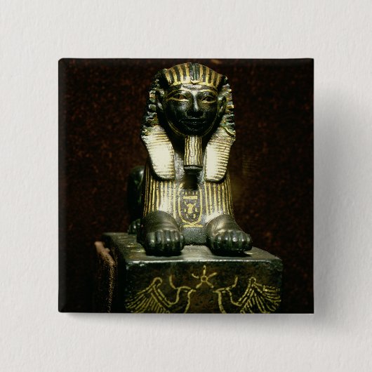 Statuette einer Sphinxes Königs Tuthmosis III, Button (Vorderseite)