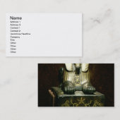 Statuette einer Sphinxes Königs Tuthmosis III, Visitenkarte (Vorne/Hinten)